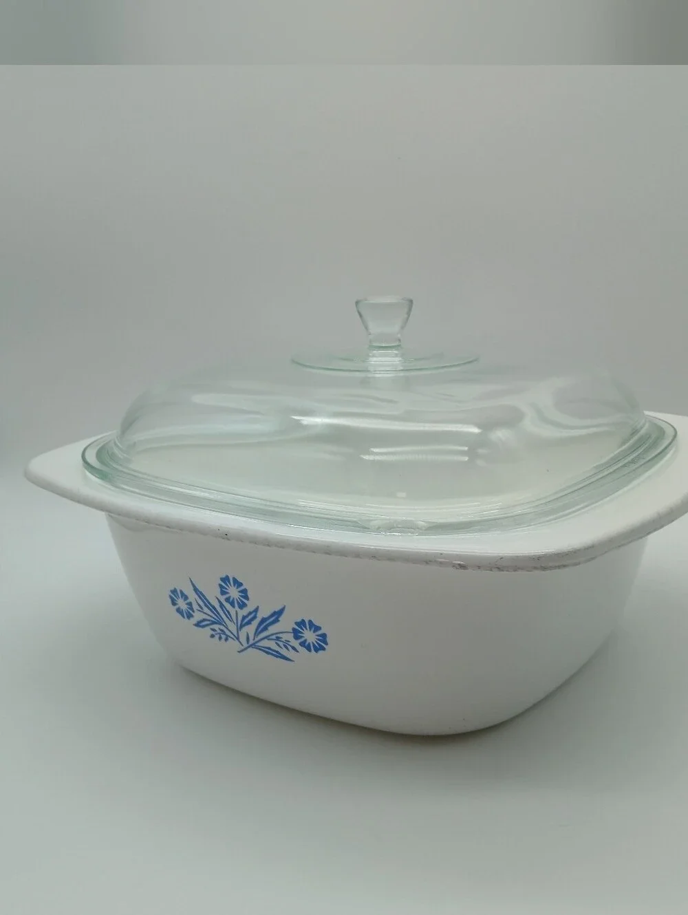 CorningWare Blue Cornflower 4-Quart Dutch Oven Casserole Dish Model P-34-B Rare